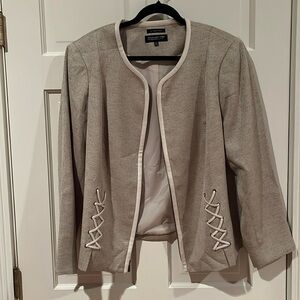 Jones New York Collection Detailed Tweed Jacket